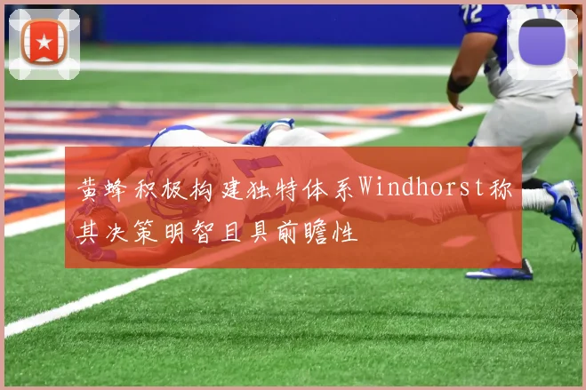 黄蜂积极构建独特体系Windhorst称其决策明智且具前瞻性
